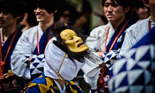 Japon festivallerinden renkli görüntüler