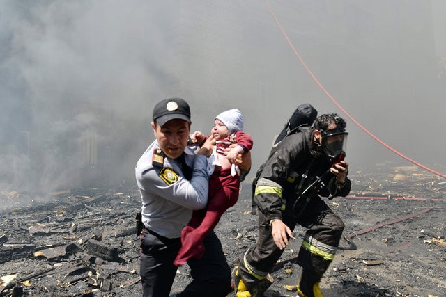 Azerbaycan'daki Yangın Faciasından Görüntüler