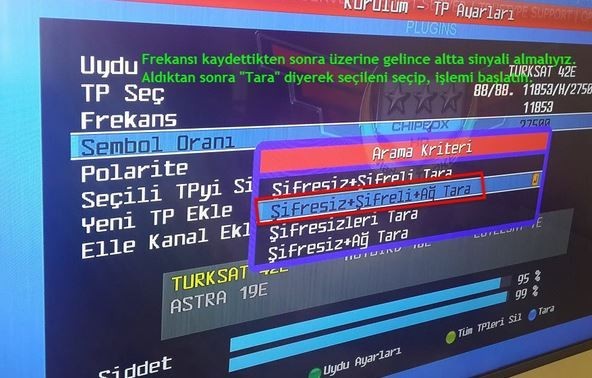 Fenerbahçe - Atromitos maçı için Tivibu Spor, D Smart, Turksat 4 Uydu Kurulum Ayarları