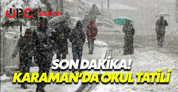 Karaman'da 28 Aralık Çarşamba Kar Tatili