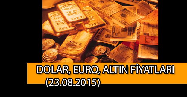 Altın ne kadar? Euro ne kadar? Dolar ne kadar?(23.08.2015)