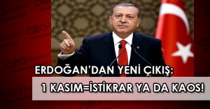 Erdoğan’dan huzur içinde çözüm: 1 Kasım istikrar ya da istikrarsızlık seçimi !