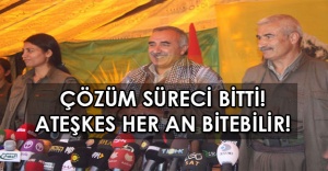PKK ateşkes her an bitebilir dedi!