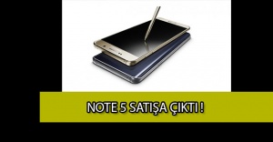 Samsung Galaxy Note 5 satışa çıktı!